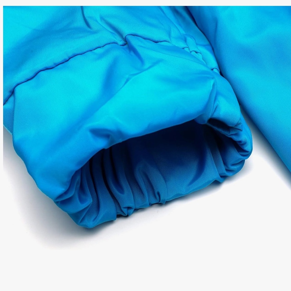 Colorblock Windbreaker Tracksuit Set Blue Yellow Zip Up Joggers - Picture 5 of 6